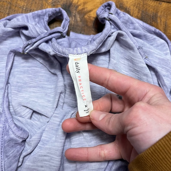 Anthropologie Daily Practice Arlene Maxi Dress Lilac Purple Lace Cotton Long - Picture 11 of 14